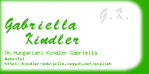 gabriella kindler business card